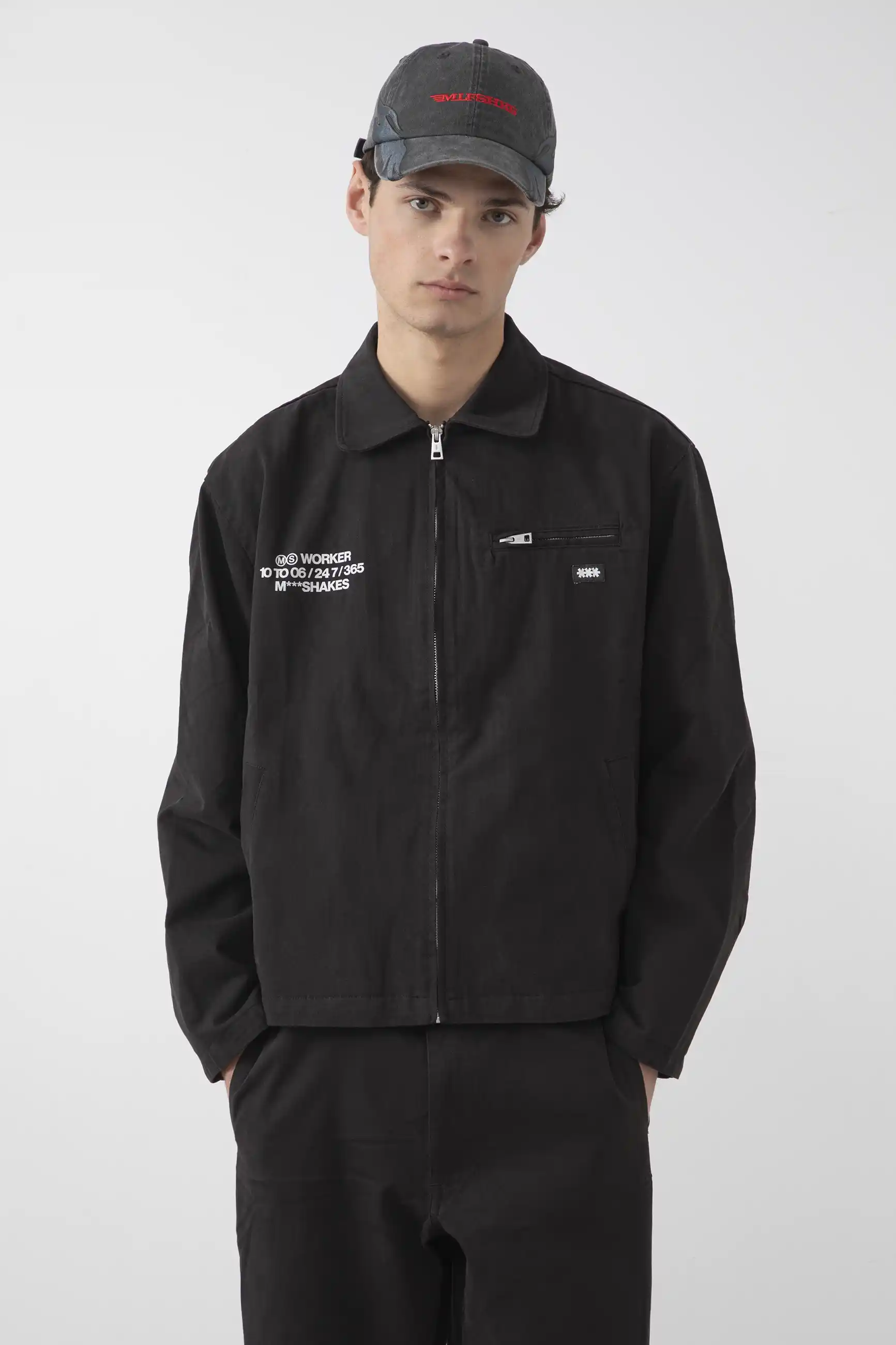 WORKER JACKET - BLACK - Image 6