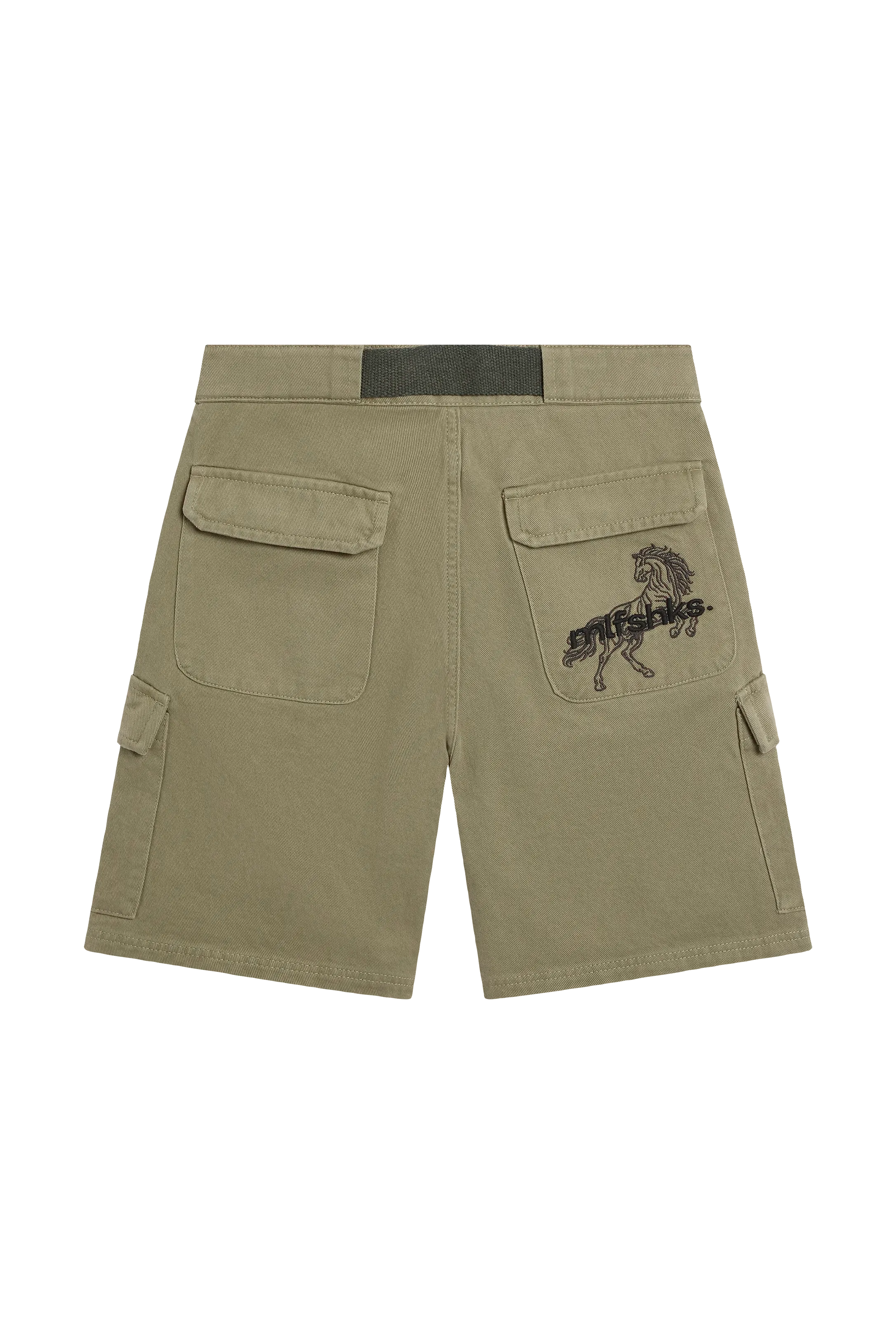 OLIVE CARGO SHORTS - Image 3