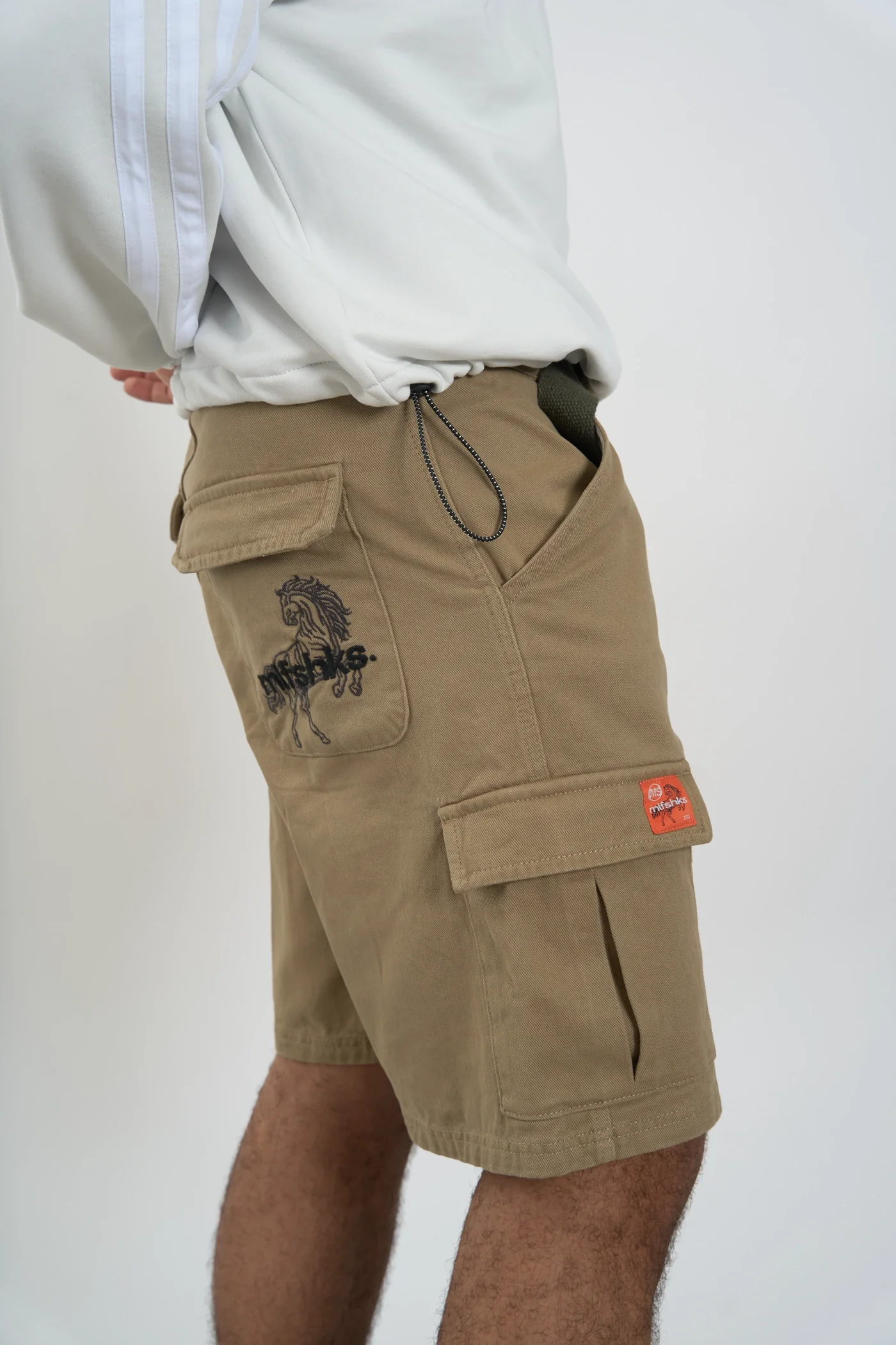 OLIVE CARGO SHORTS - Image 5