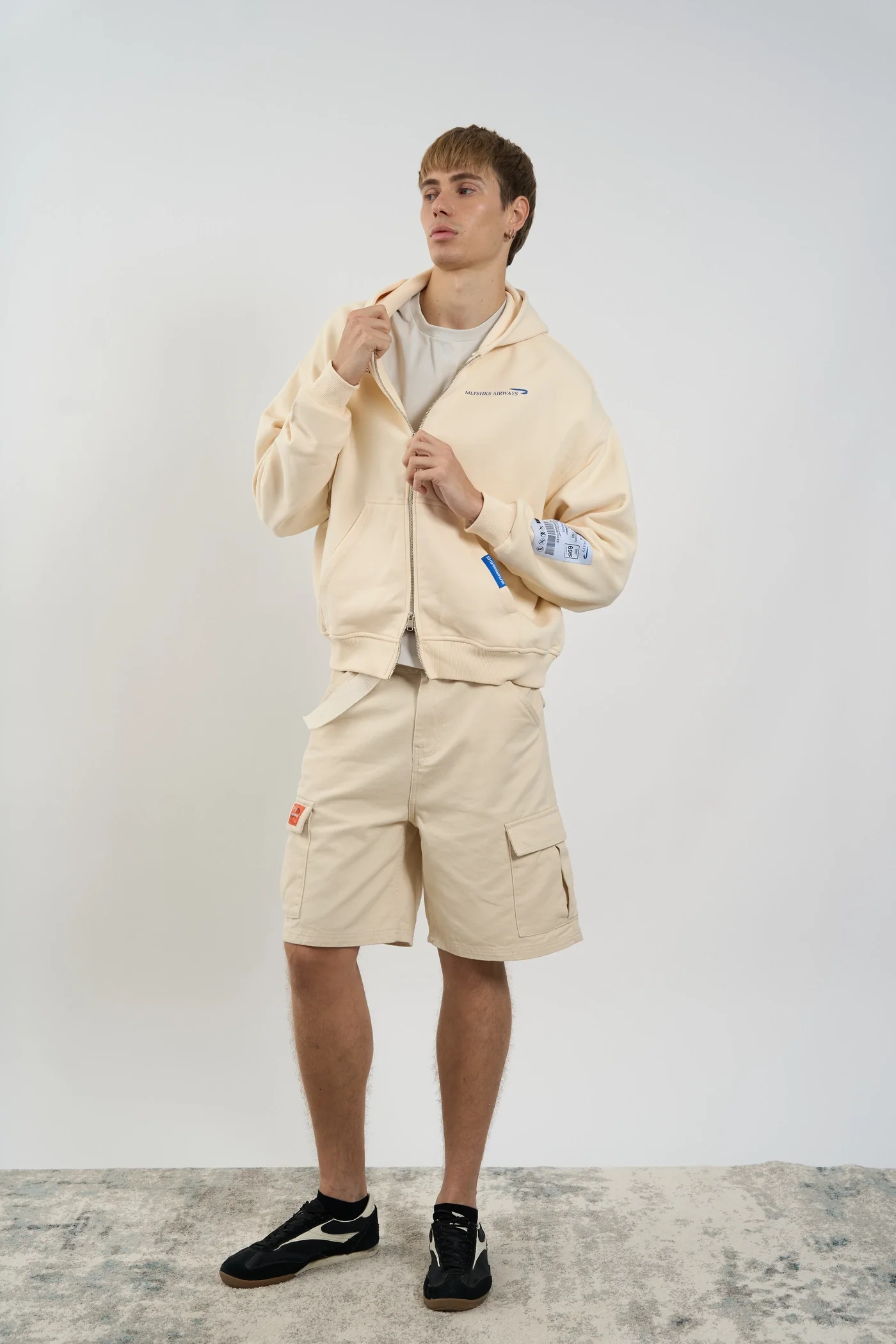 CLOUDY CREAM HOODIE - Image 4