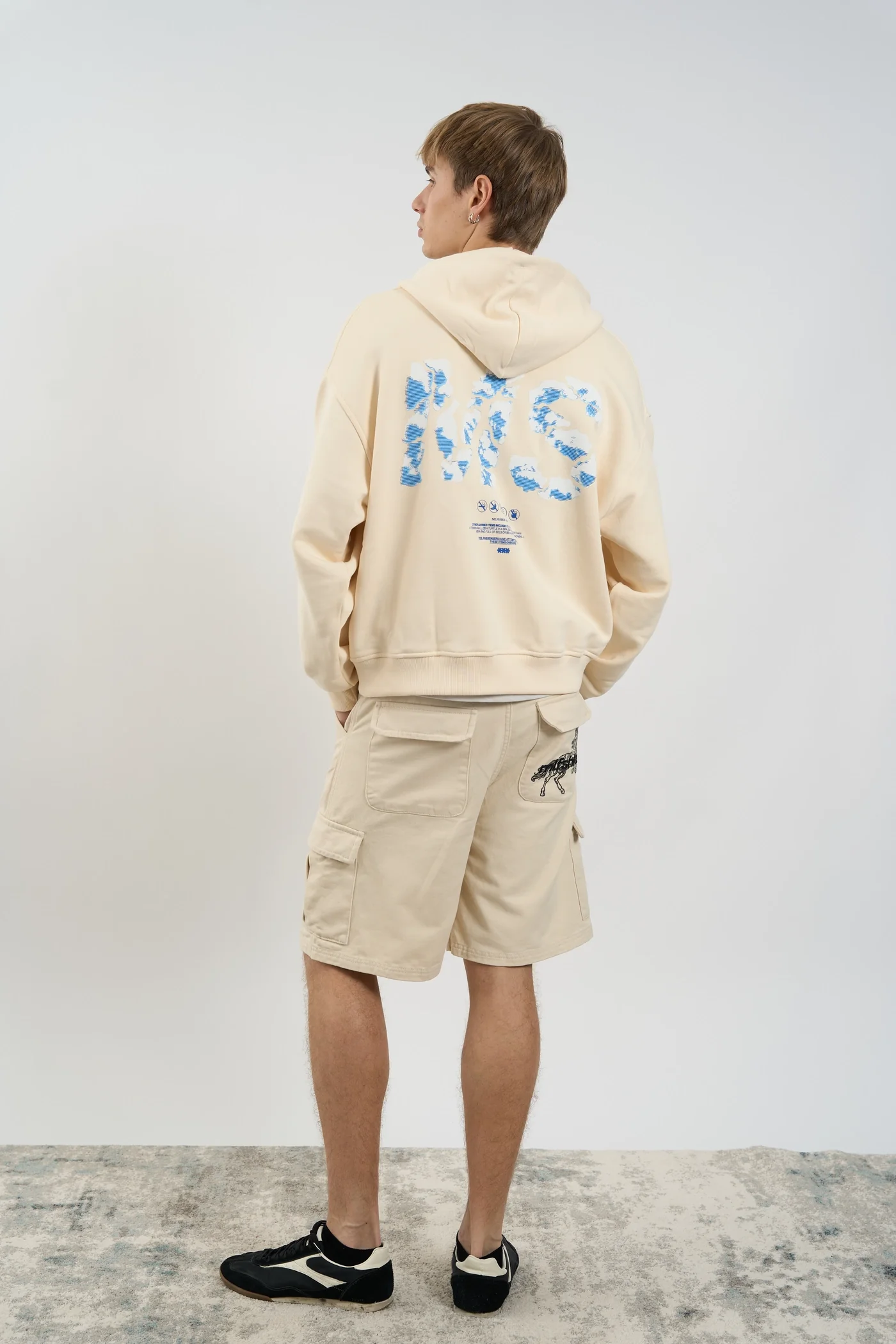 CLOUDY CREAM HOODIE - Image 5