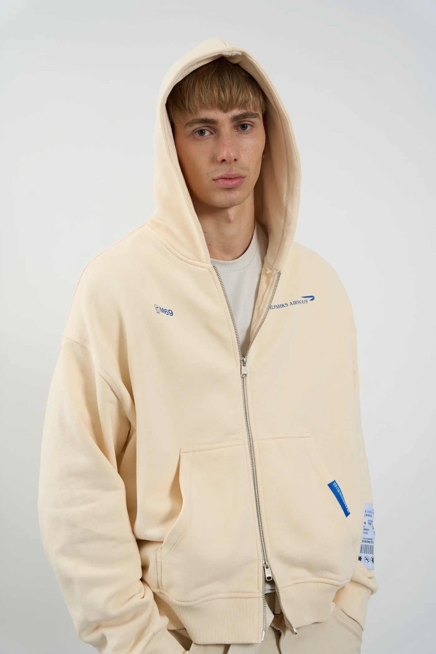 CLOUDY CREAM HOODIE - Image 6