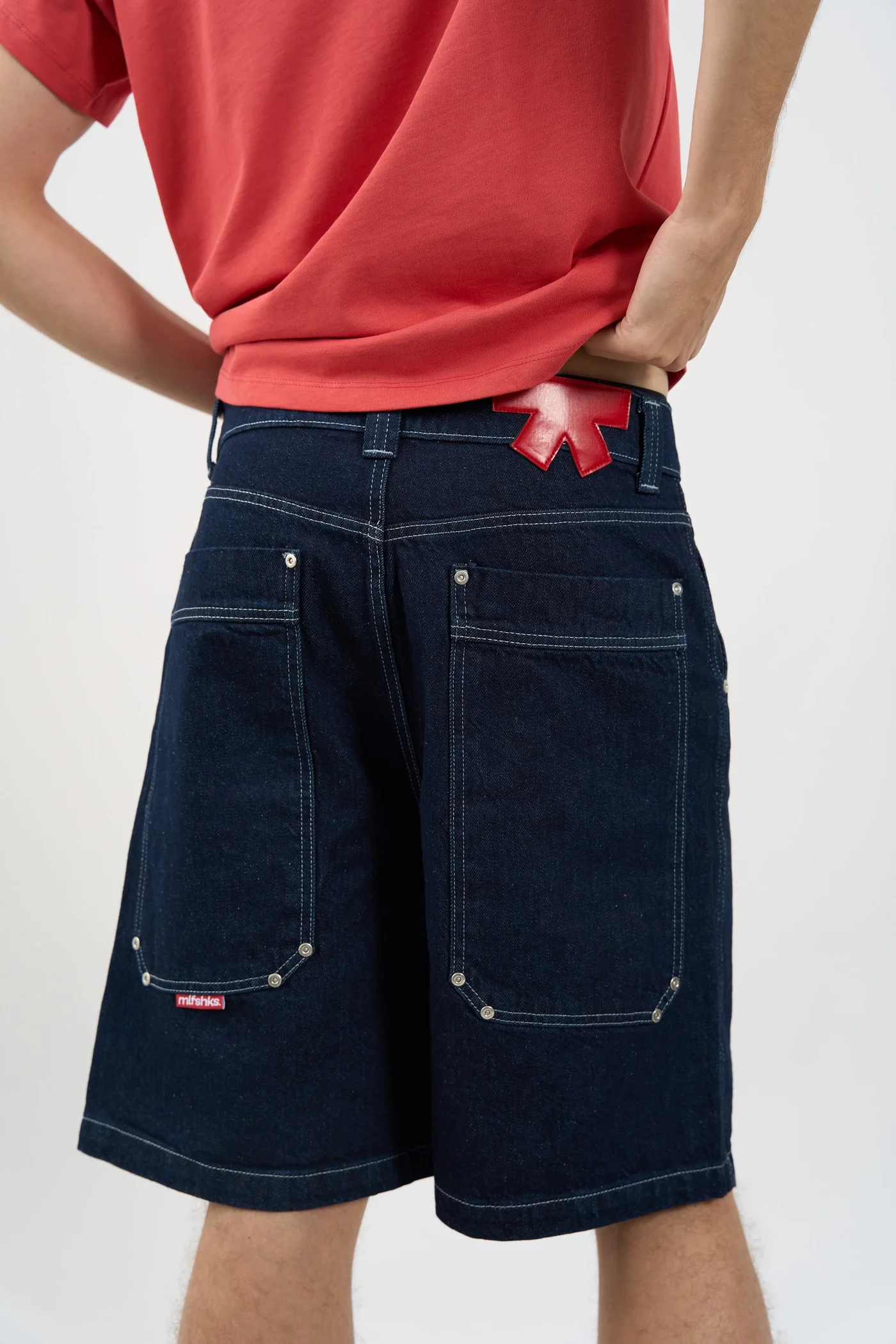 BIG POCKETS DENIM SHORTS INDIGO - Image 3