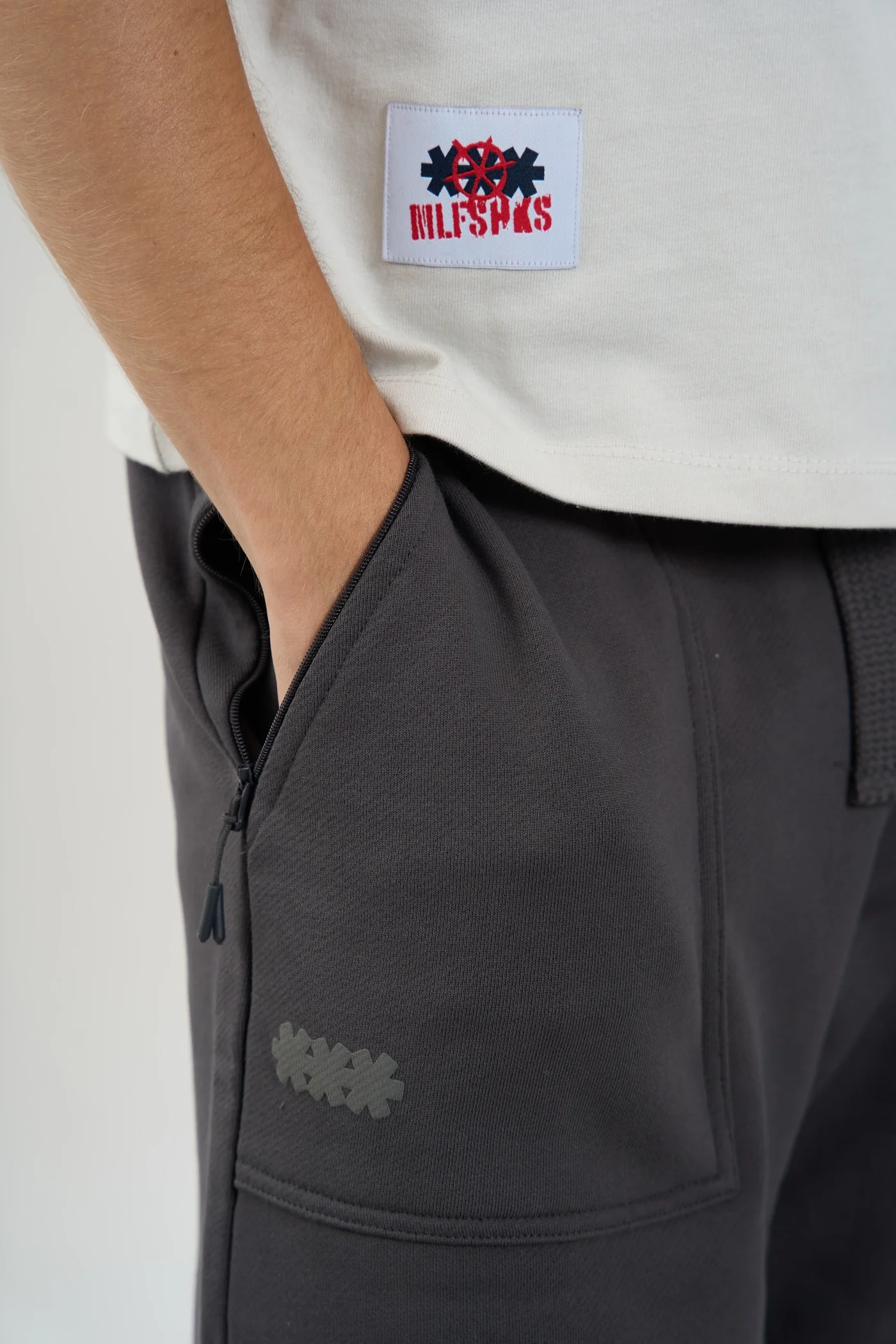 MS BLACK SWEAT JORTS - Image 3