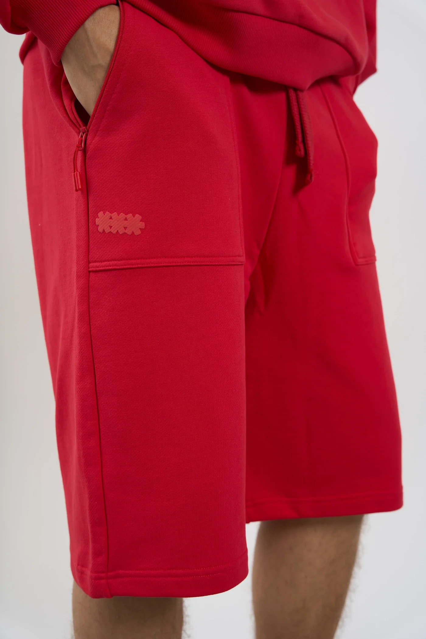 MS RED SWEAT JORTS - Image 3
