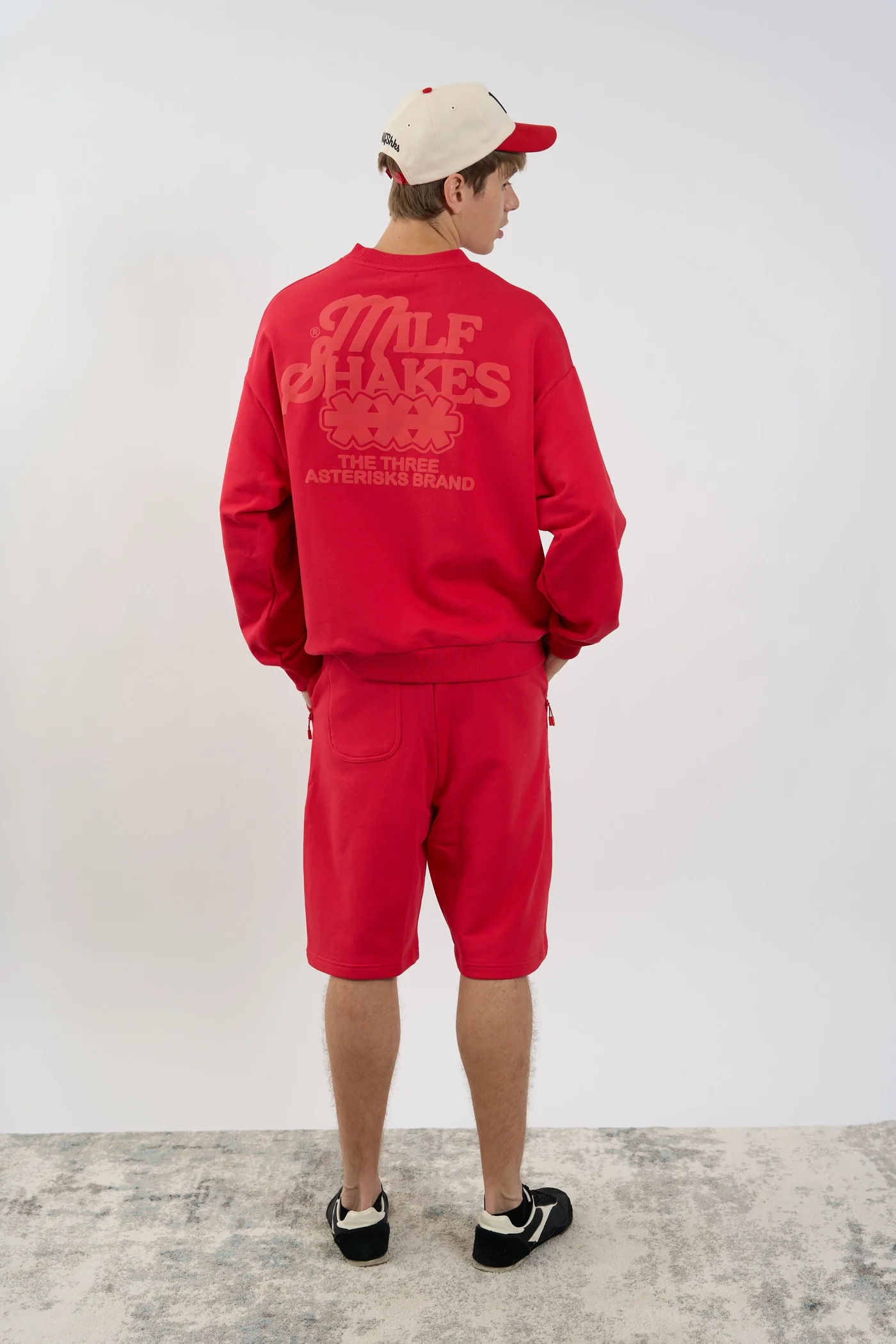 MS RED SWEAT JORTS - Image 5