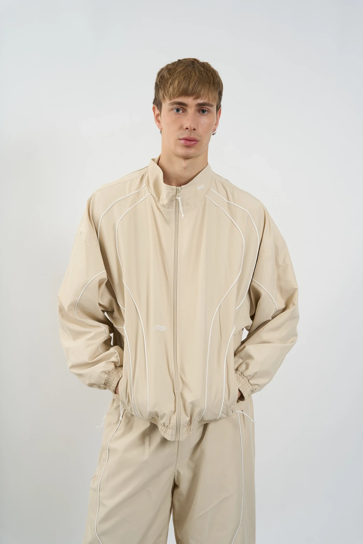 TRACK JACKET BEIGE - Image 4