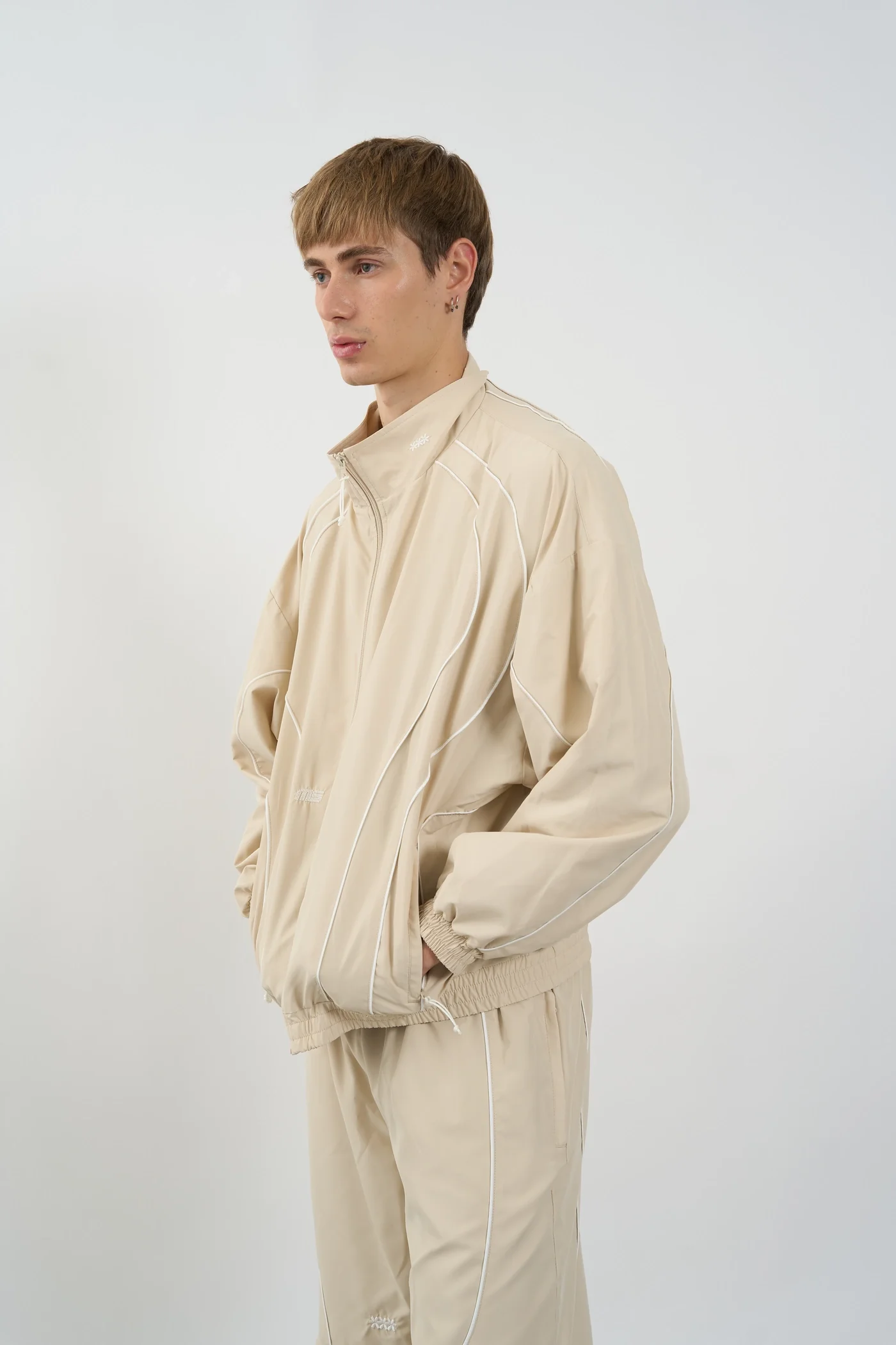 TRACK JACKET BEIGE - Image 6