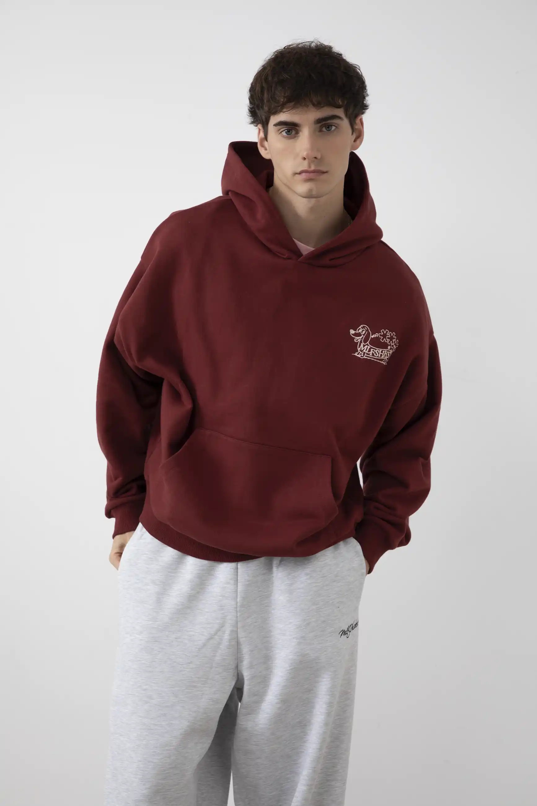 DAWG HOODIE (WINE) - Image 3