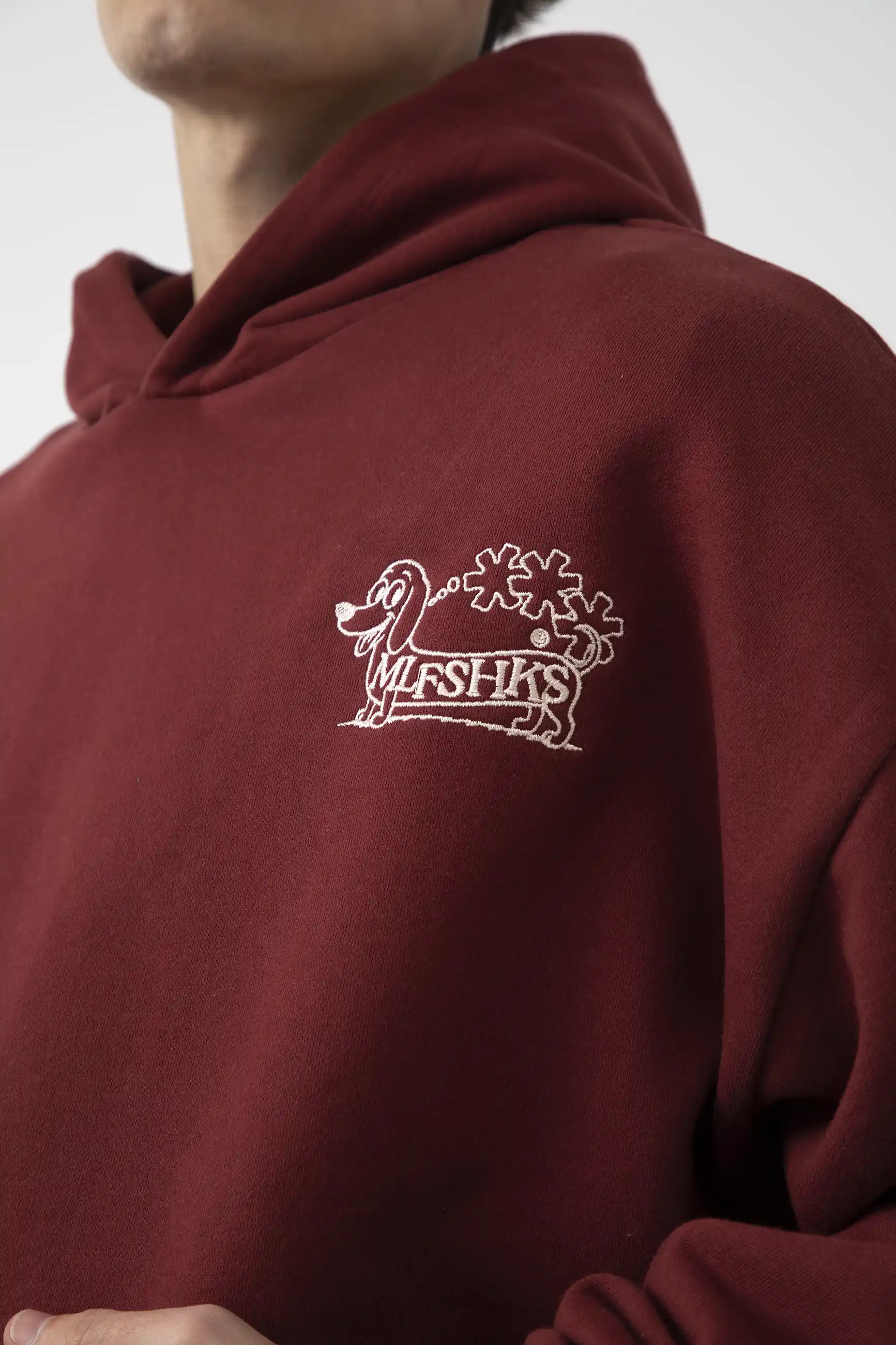 DAWG HOODIE (WINE) - Image 7