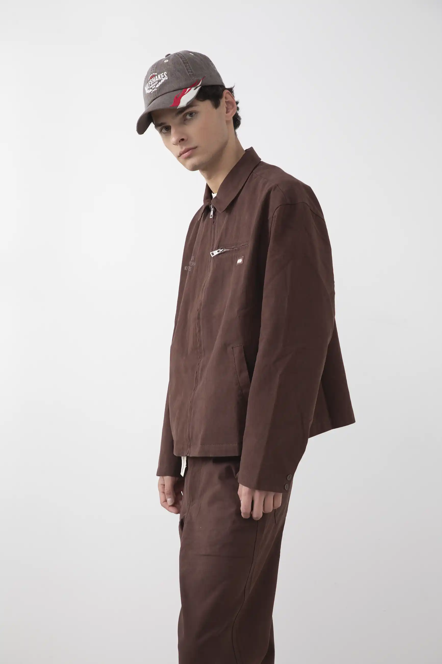 WORKER JACKET - BROWN - Image 7